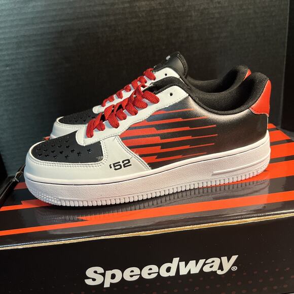 Speedway CUSTOM Shoe Surgeon 52 Sneakers Black/Red/White Low-Top C M6 W8‎ NIB main image 6